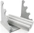 Triple Bracelet Holder Jewelry Display Stand Watch Bangle Bar Necklace Storage Organizer Gray ( Ice Velvet 3 Tier )